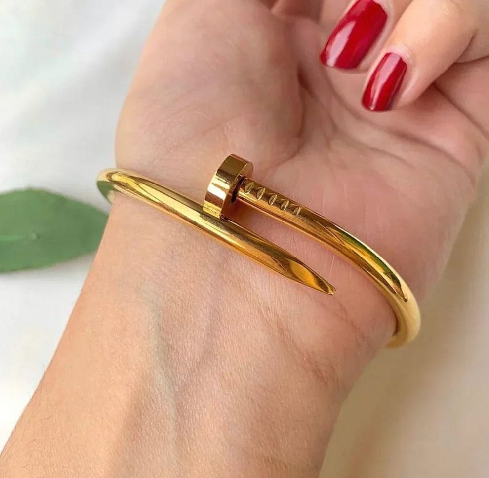 Stainless steel nail bangle